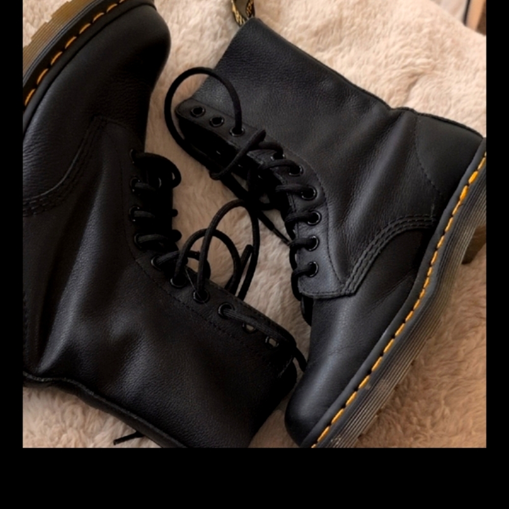 Dr. Martens Black Leather Boots